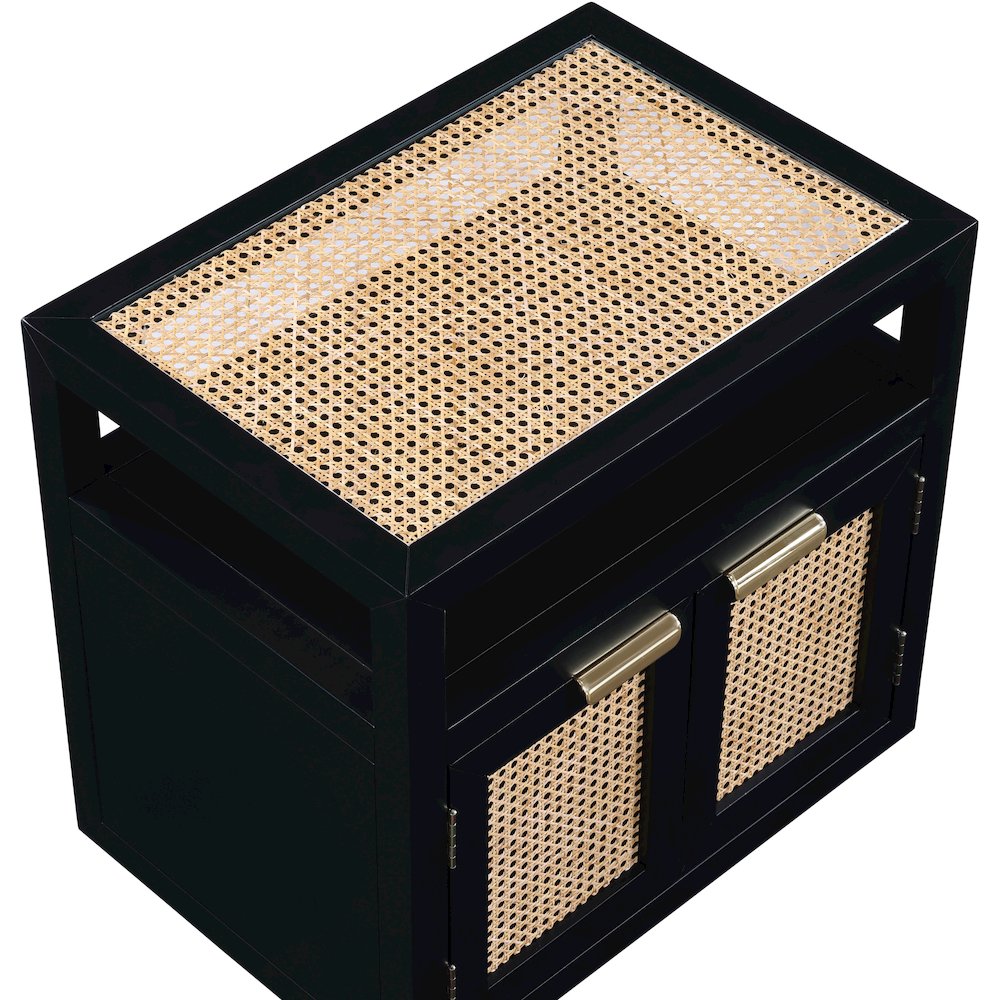 Cole Black Night Stand. Picture 10