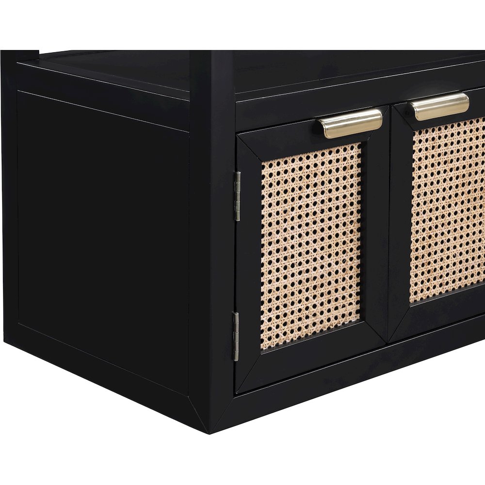 Cole Black Night Stand. Picture 11