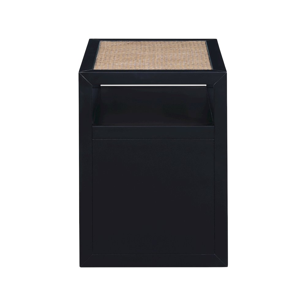 Cole Black Night Stand. Picture 5