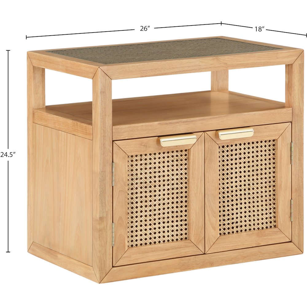 Cole Natural Night Stand. Picture 12