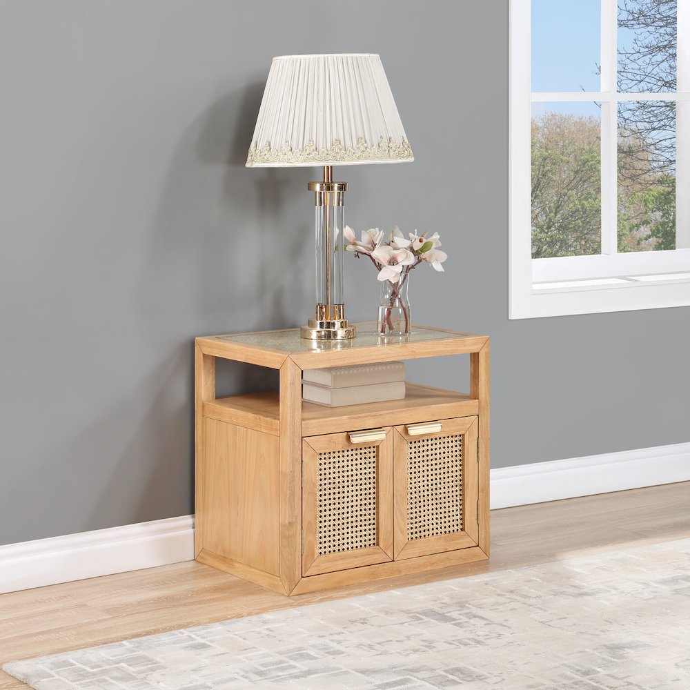 Cole Natural Night Stand. Picture 2