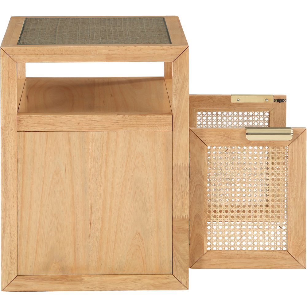 Cole Natural Night Stand. Picture 6