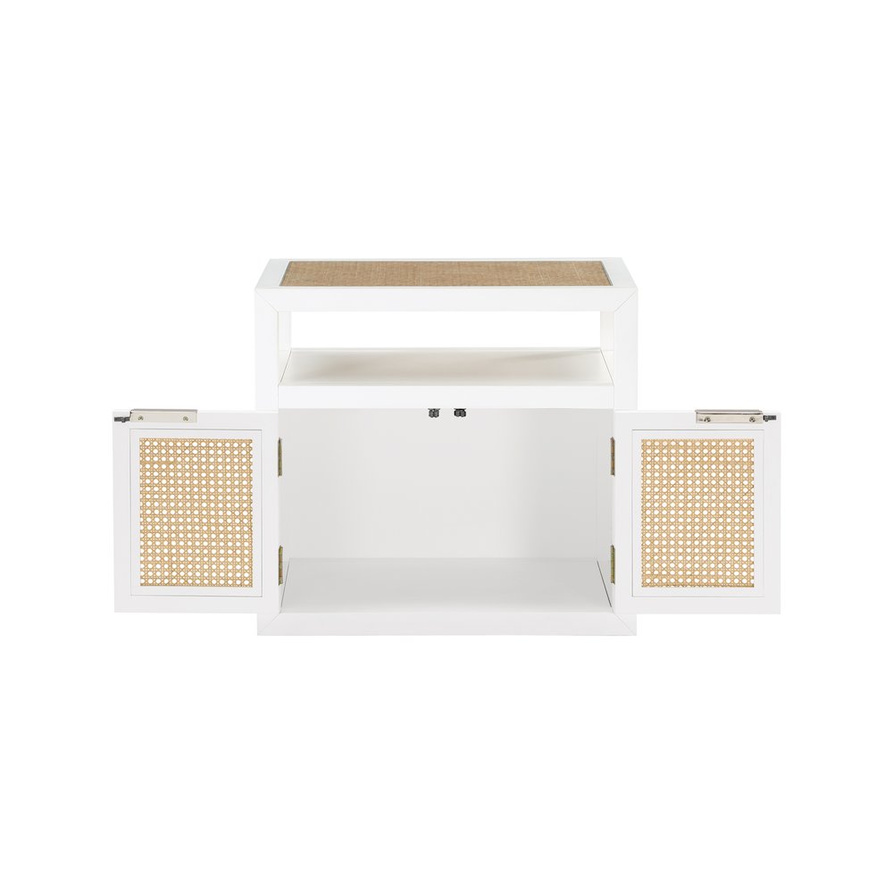 Cole White Night Stand. Picture 7