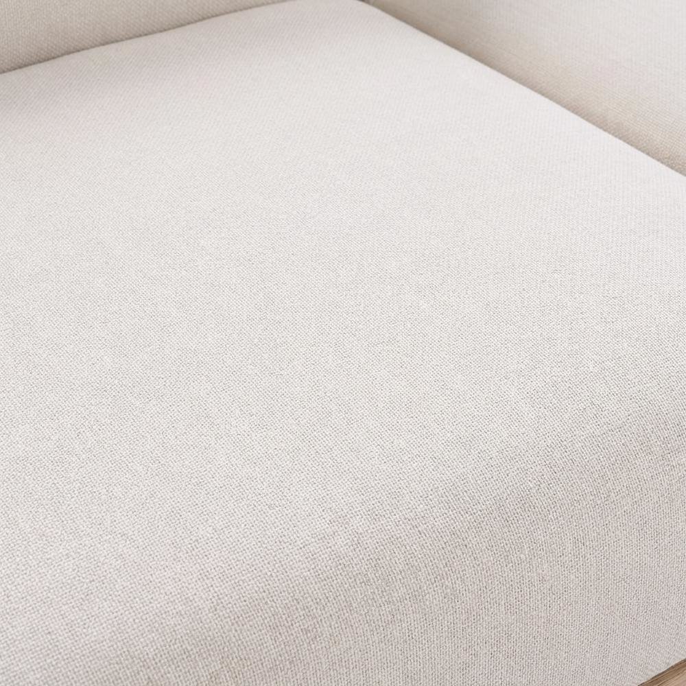 Beige Fabric 3-Piece Outdoor Modular Sofa with Cushions and Contemporary Style. Picture 5