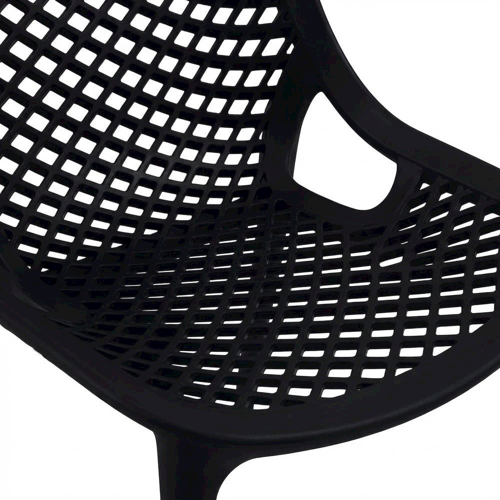 Contemporary Outdoor Patio Dining Chair Set Of 4 With Uv-Protection Finish. Picture 5