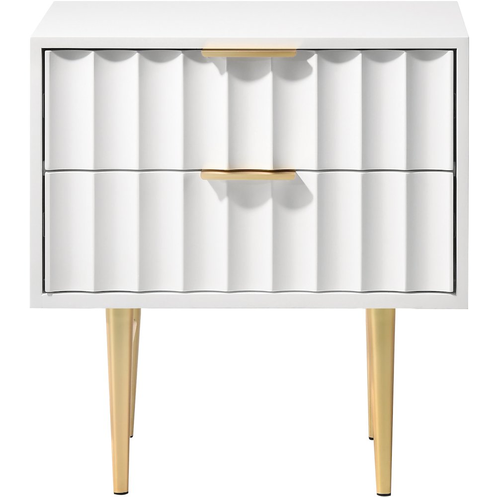 Modernist White Gloss Night Stand. Picture 2