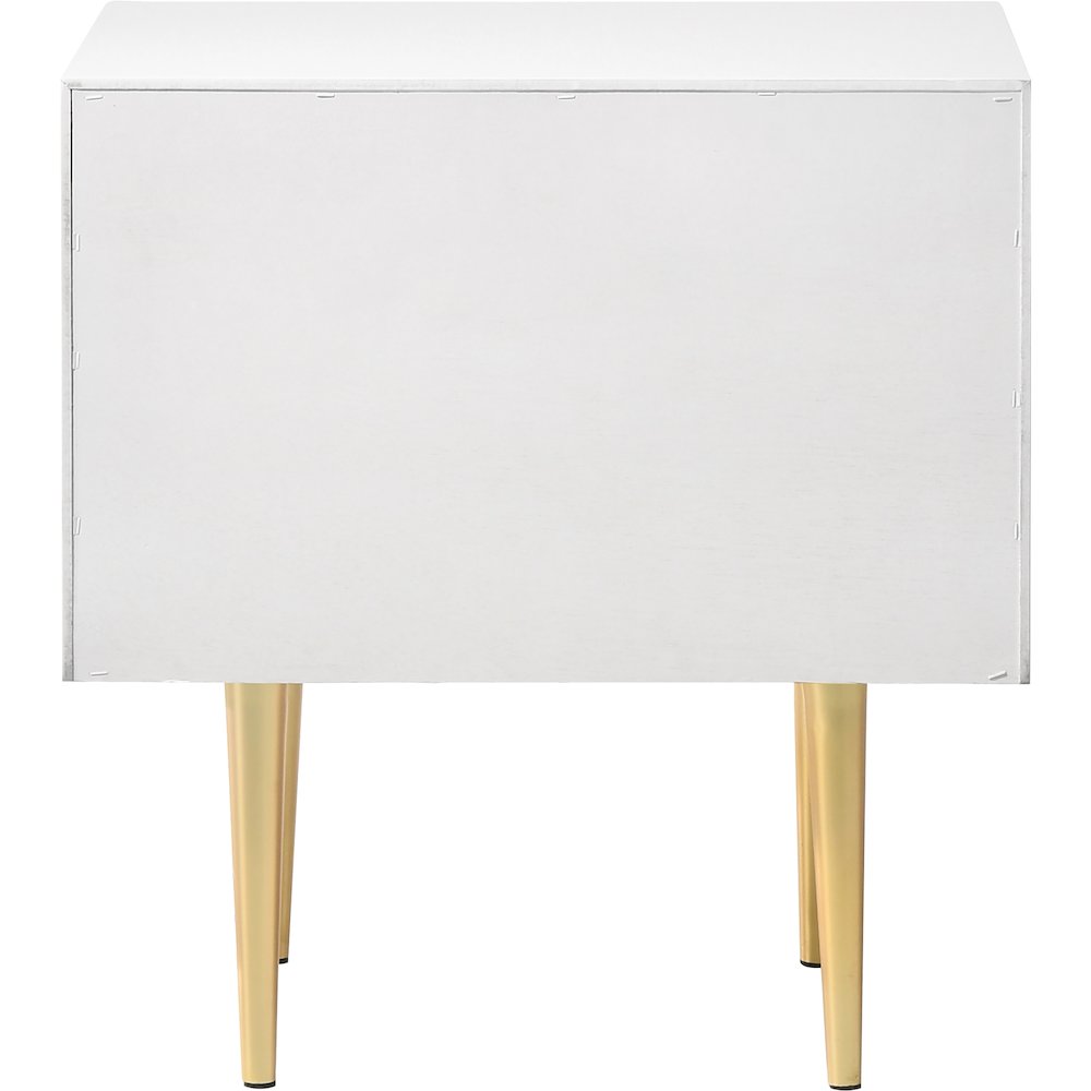 Modernist White Gloss Night Stand. Picture 5