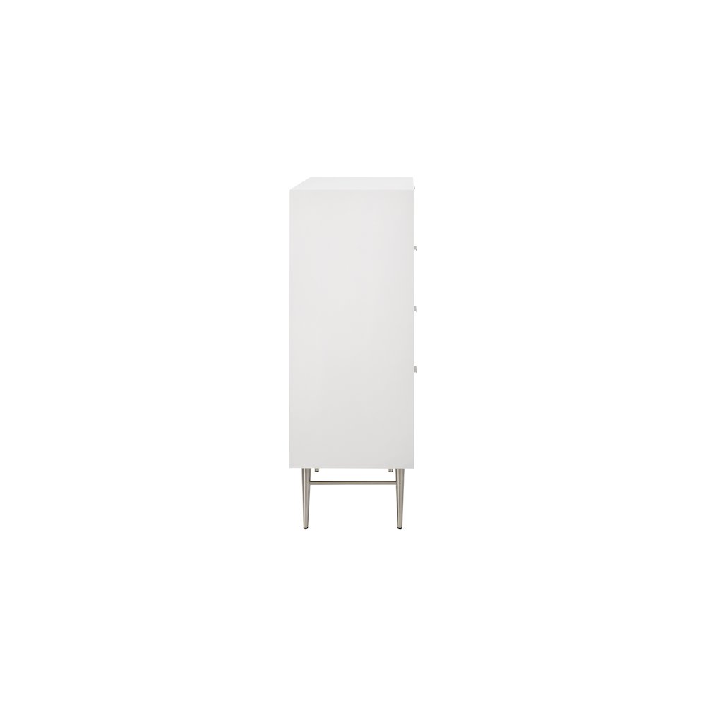 Modernist White Gloss Chest. Picture 4