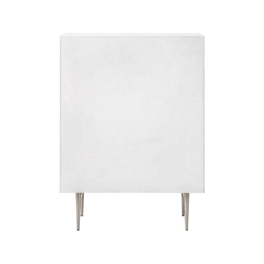 Modernist White Gloss Chest. Picture 5