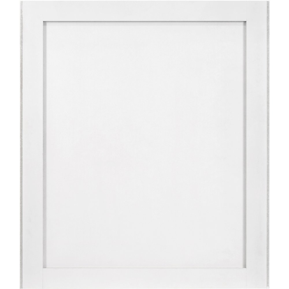 Modernist White Gloss Mirror. Picture 2