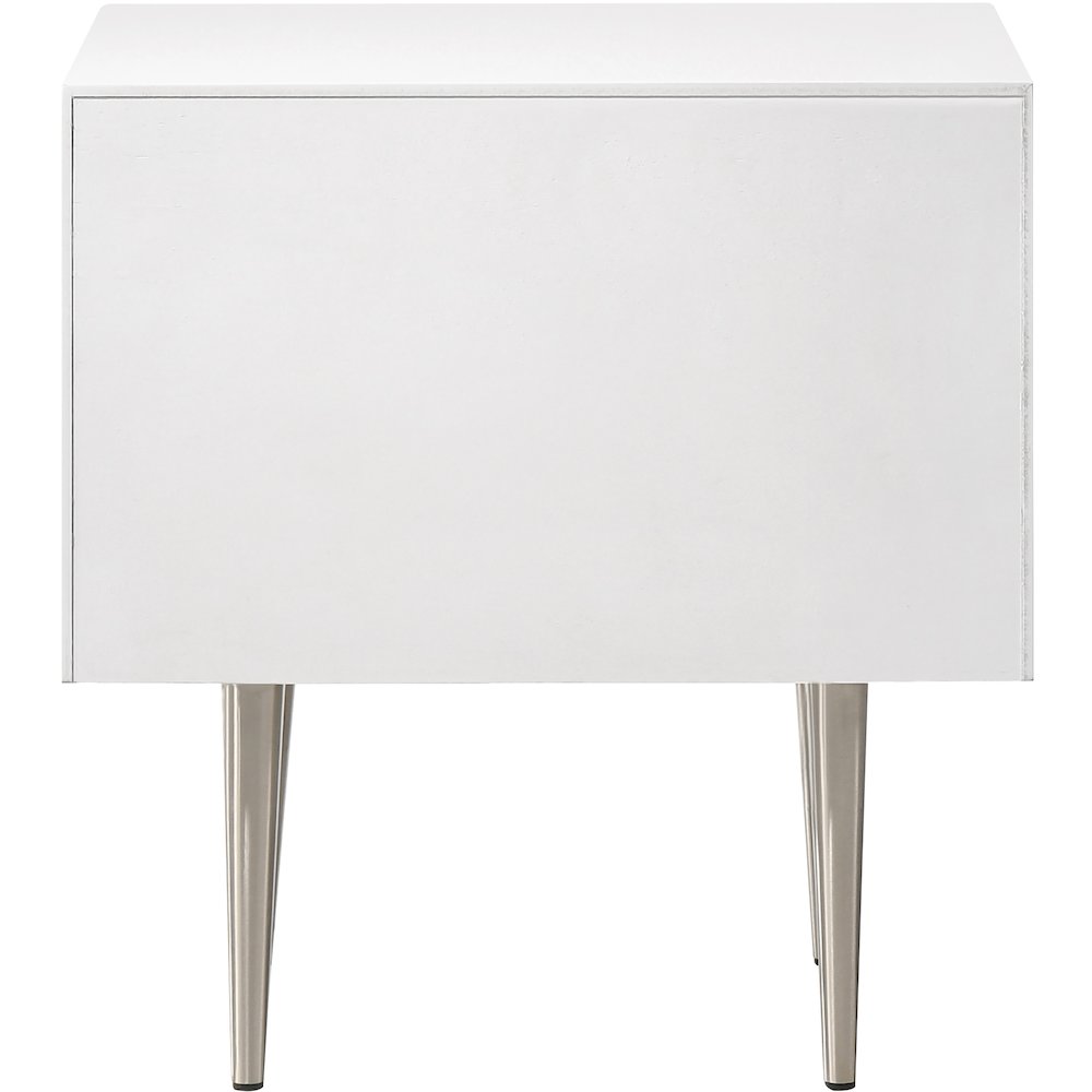 Modernist White Gloss Night Stand. Picture 5