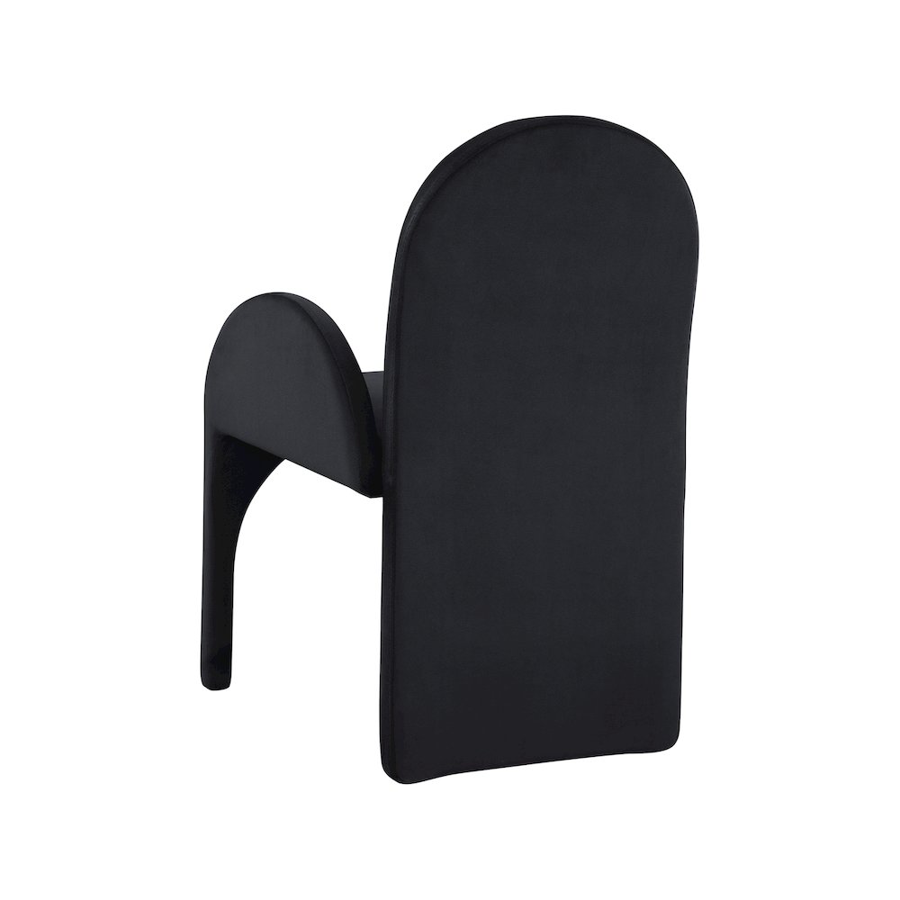 Summer Black Velvet Dining Arm Chair, Set of 2. Picture 2