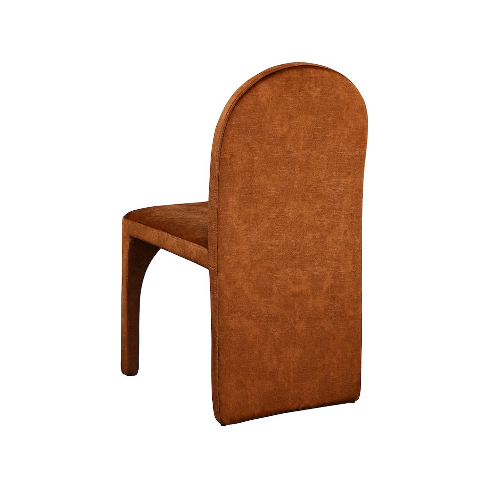 Summer Cognac Velvet Dining Side Chair, Set of 2. Picture 2