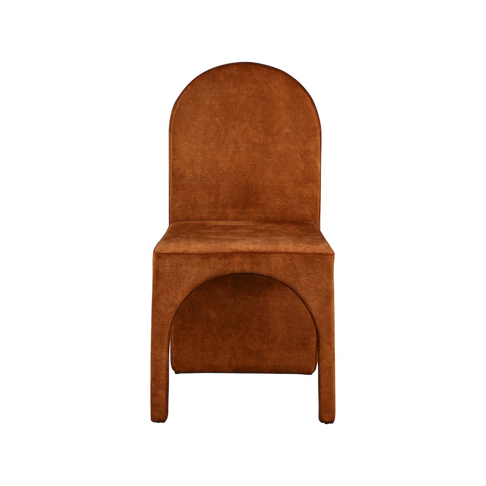 Summer Cognac Velvet Dining Side Chair, Set of 2. Picture 3