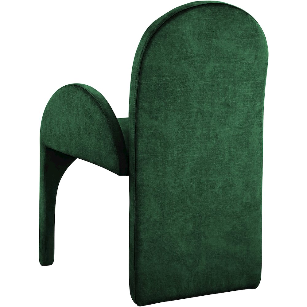 Summer Green Velvet Dining Arm Chair, Set of 2. Picture 2