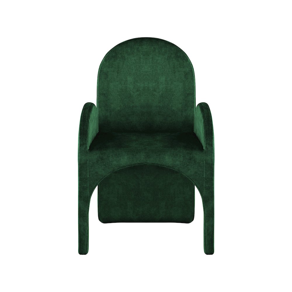 Summer Green Velvet Dining Arm Chair, Set of 2. Picture 3