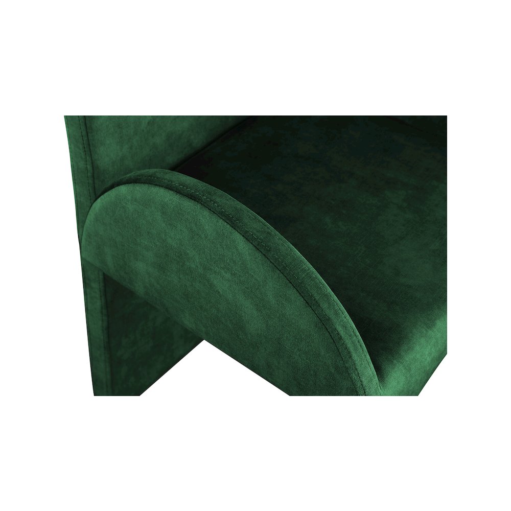 Summer Green Velvet Dining Arm Chair, Set of 2. Picture 4