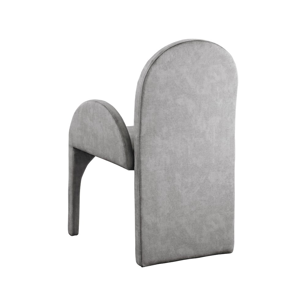 Summer Grey Velvet Dining Arm Chair, Set of 2. Picture 2