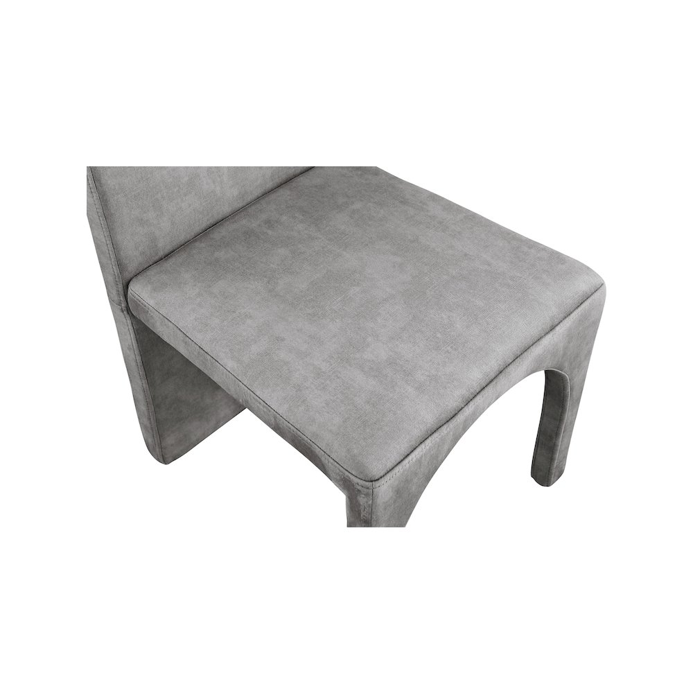 Summer Grey Velvet Dining Side Chair, Set of 2. Picture 4