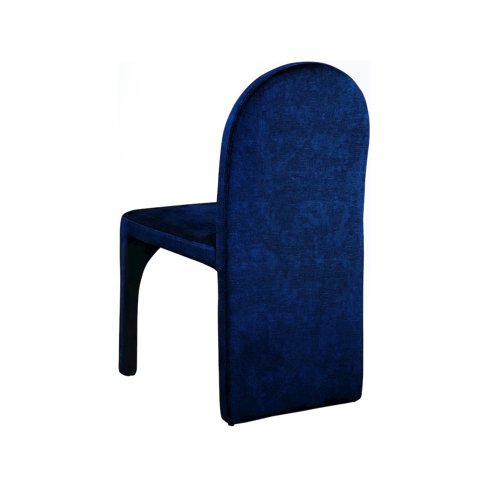 Summer Navy Velvet Dining Side Chair, Set of 2. Picture 2