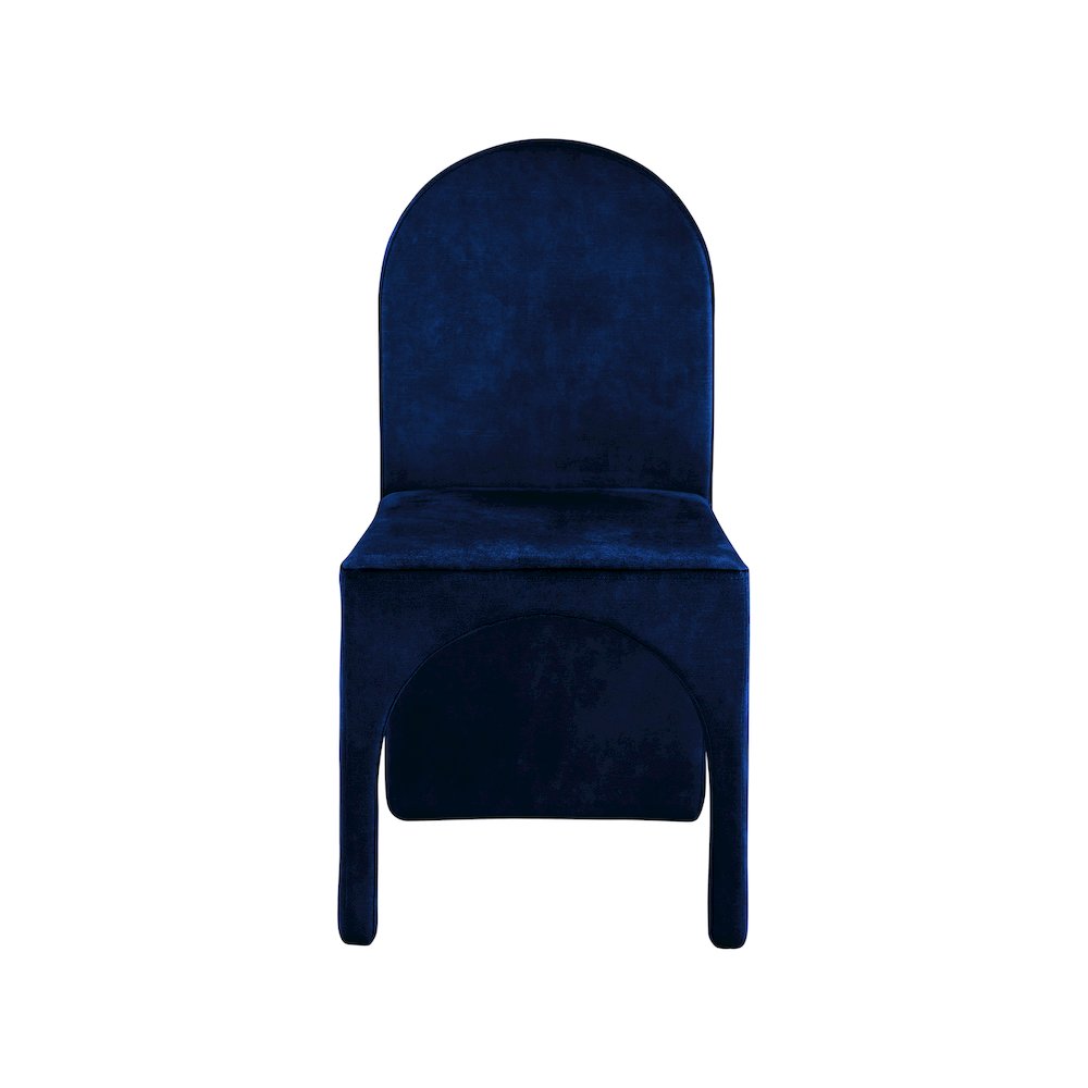 Summer Navy Velvet Dining Side Chair, Set of 2. Picture 3