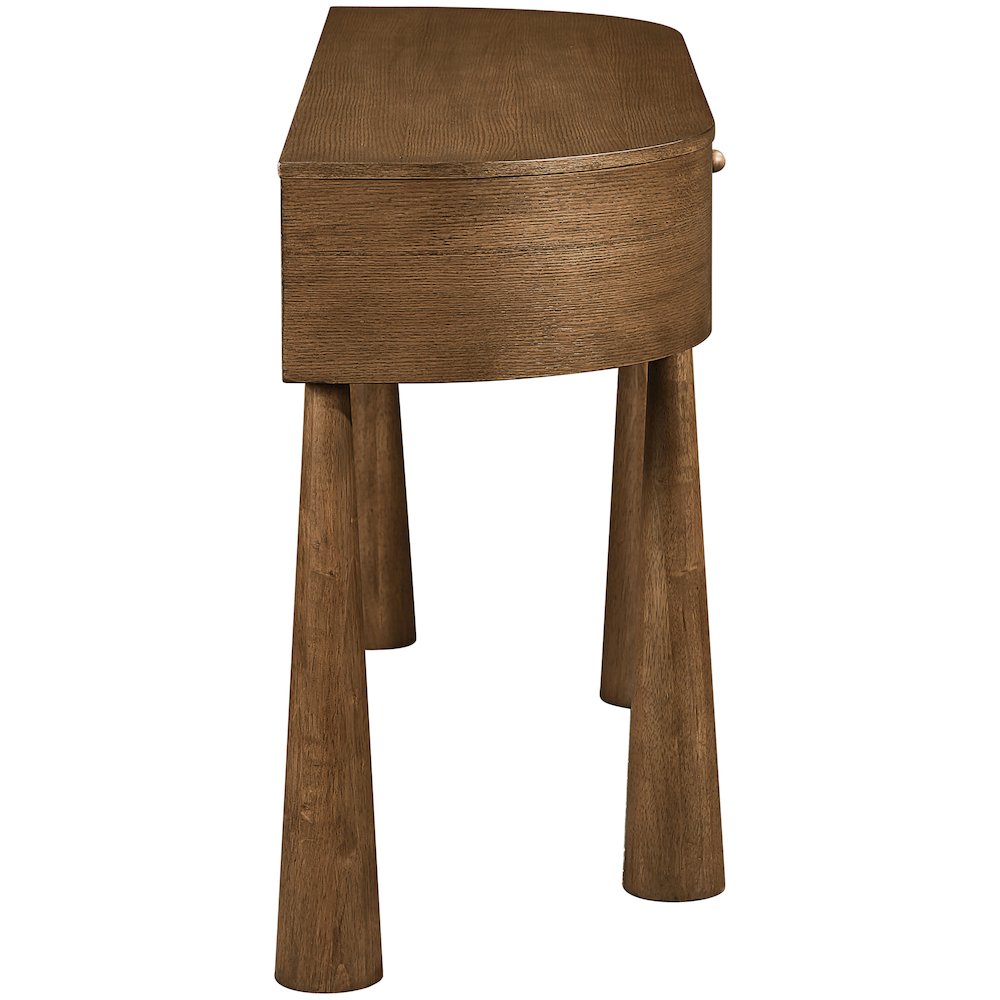Oasis Brown Acacia Veneer And Solid Wood Console Table. Picture 3