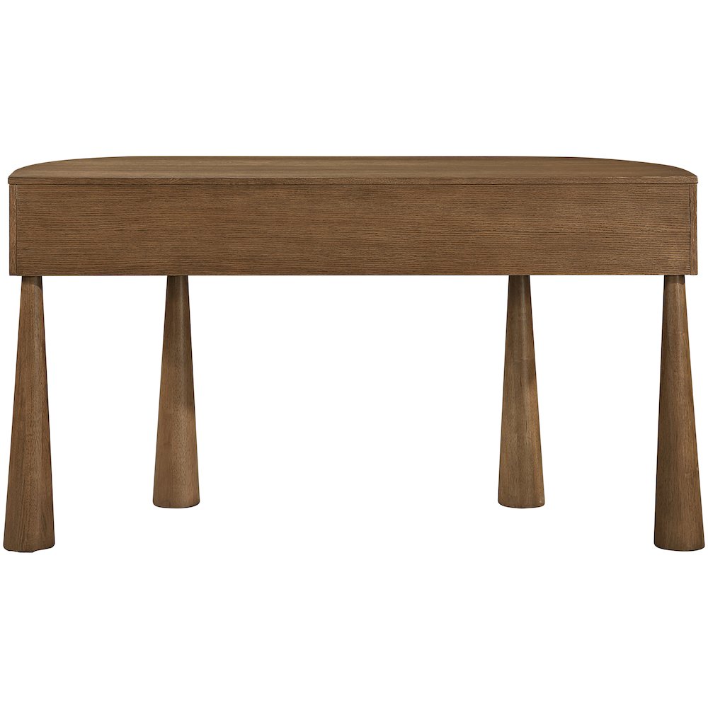 Oasis Brown Acacia Veneer And Solid Wood Console Table. Picture 4