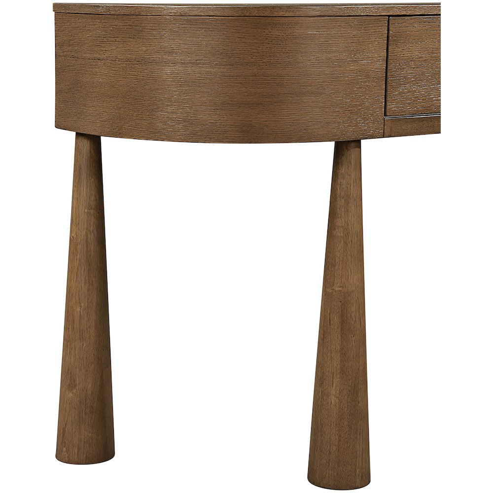 Oasis Brown Acacia Veneer And Solid Wood Console Table. Picture 5