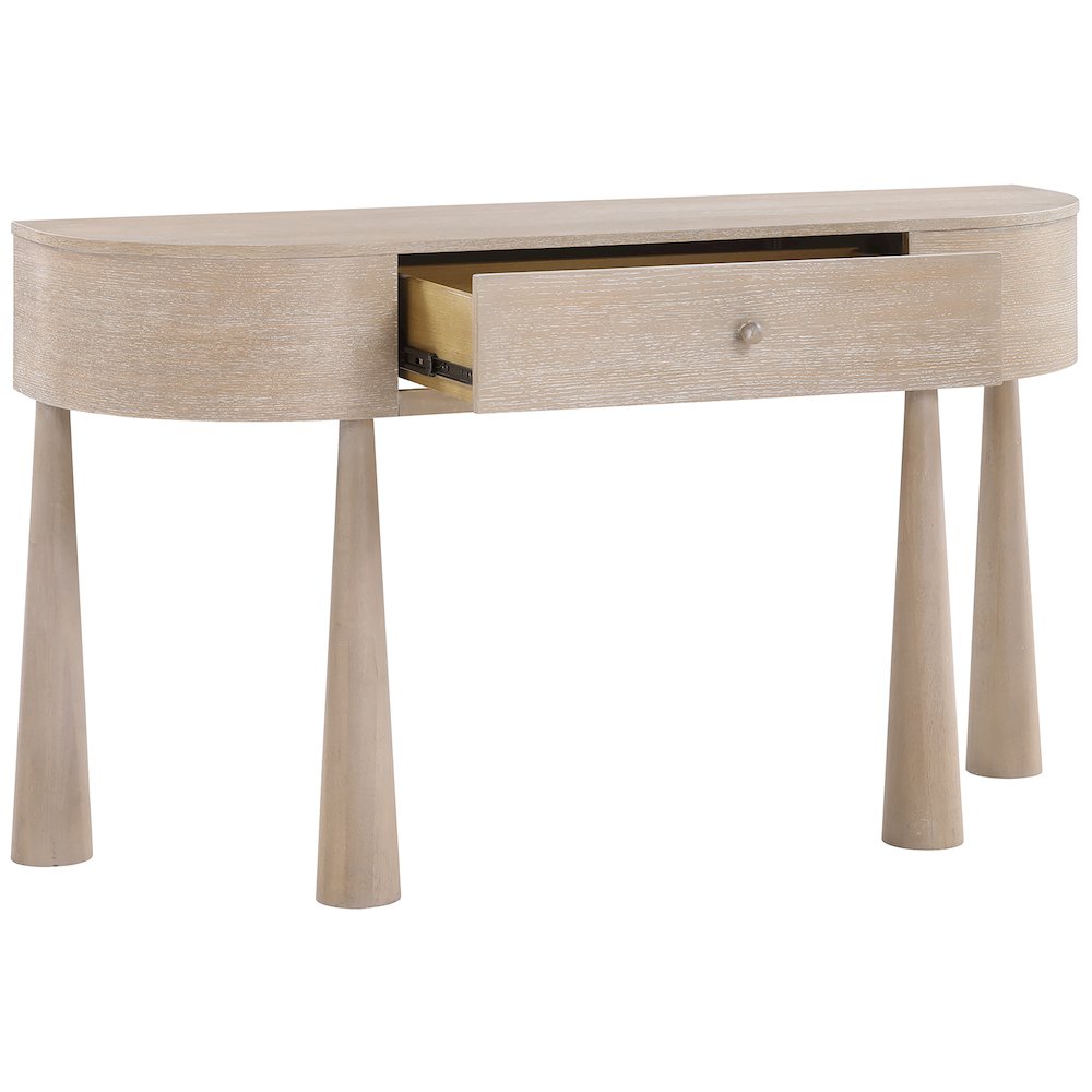 Oasis Natural Acacia Veneer And Solid Wood Console Table. Picture 6