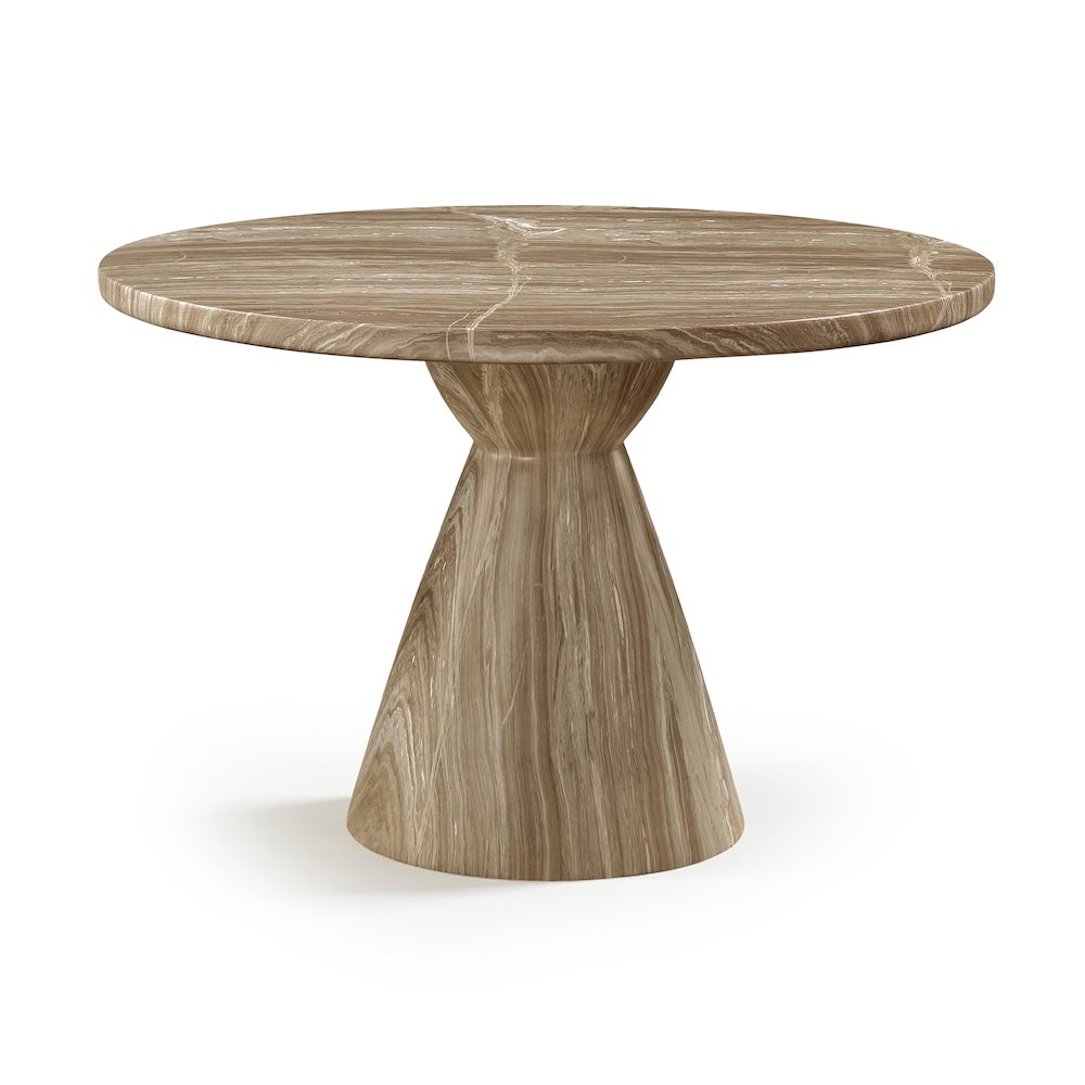 Aquino 43.5" Beige Concrete Indoor/Outdoor Dining Table. Picture 1