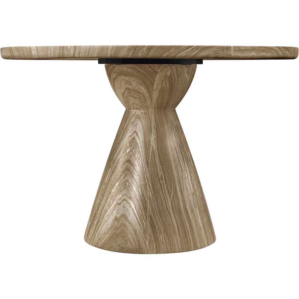 Aquino 43.5" Beige Concrete Indoor/Outdoor Dining Table. Picture 3