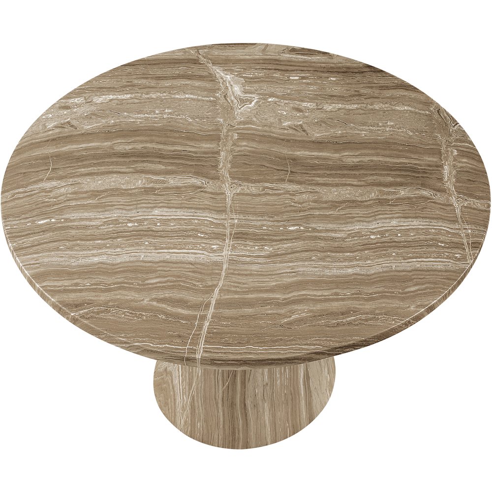 Aquino 43.5" Beige Concrete Indoor/Outdoor Dining Table. Picture 4