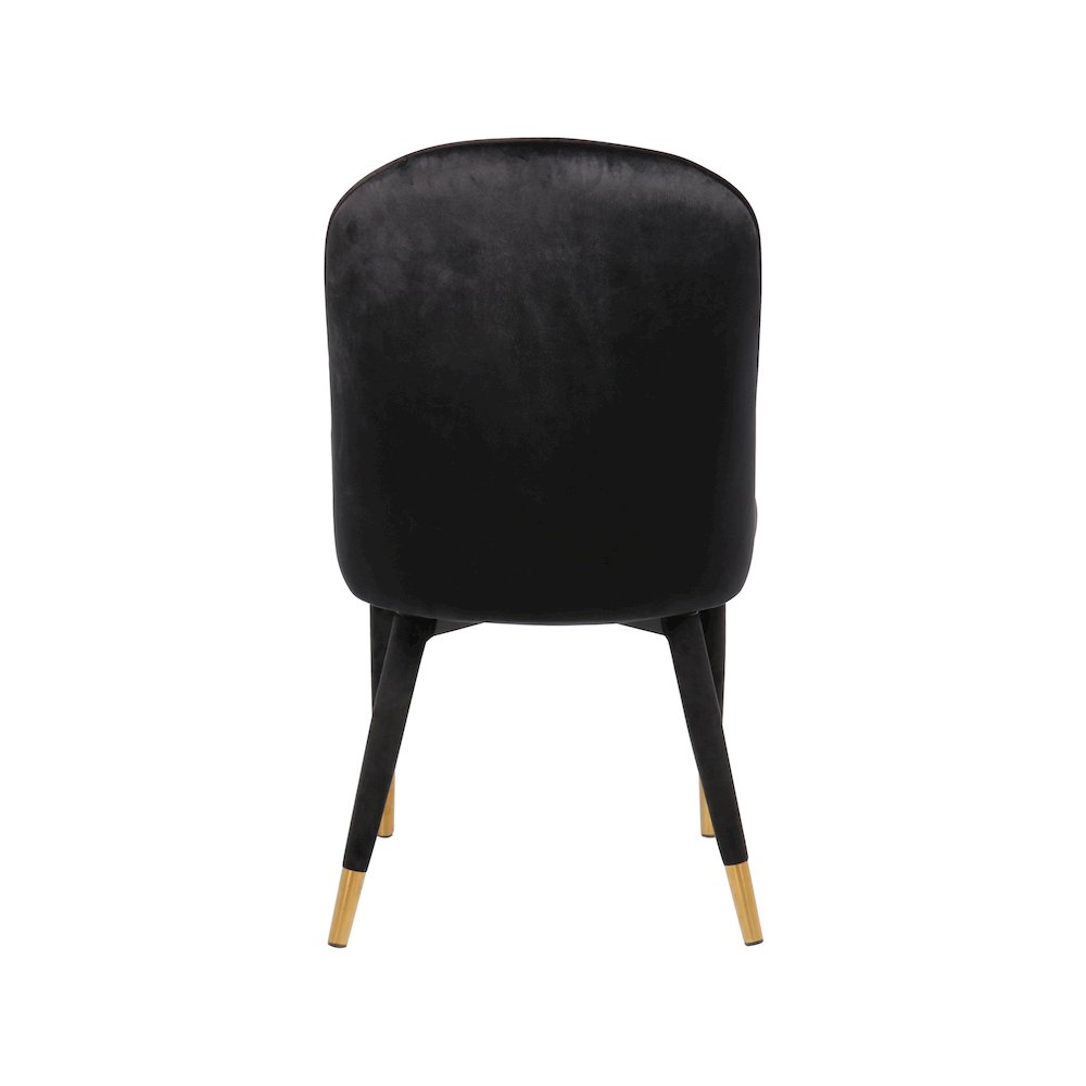 Belle Black Velvet Dining Chair, Set of 2. Picture 2
