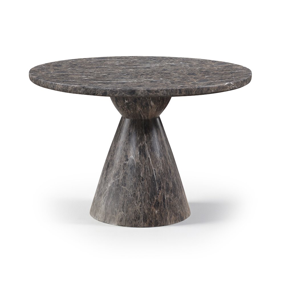 Aquino 43.5" Brown Concrete Indoor/Outdoor Dining Table. Picture 1