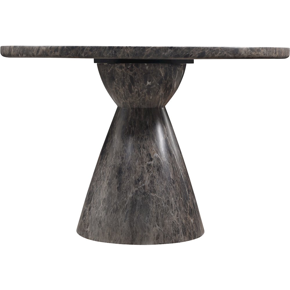 Aquino 43.5" Brown Concrete Indoor/Outdoor Dining Table. Picture 3