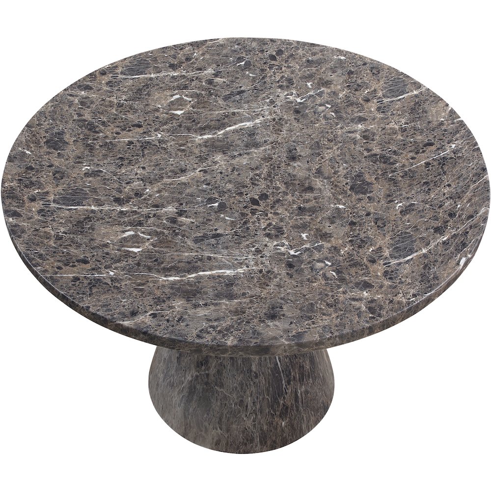 Aquino 43.5" Brown Concrete Indoor/Outdoor Dining Table. Picture 4