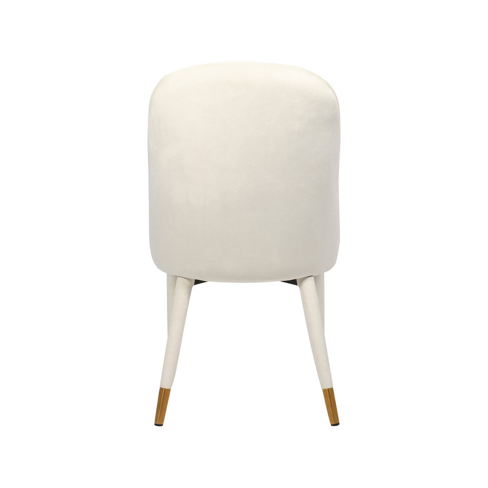 Belle Cream Velvet Dining Chair, Set of 2. Picture 2