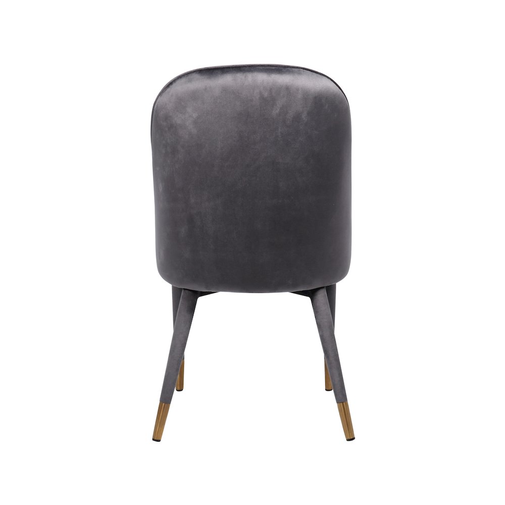 Belle Grey Velvet Dining Chair, Set of 2. Picture 2