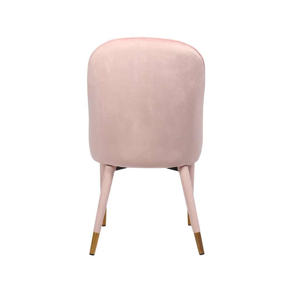Belle Pink Velvet Dining Chair, Set of 2. Picture 2