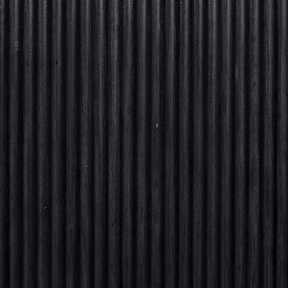Astrid Black Solid Wood And Oak Veneer Console Table. Picture 6