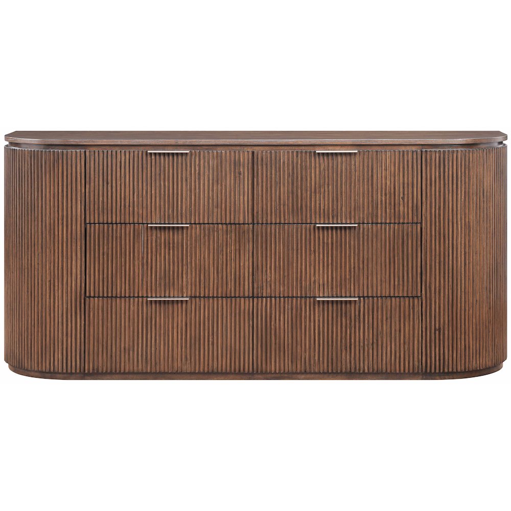 Astrid Brown Solid Wood And Oak Veneer Dresser. Picture 2