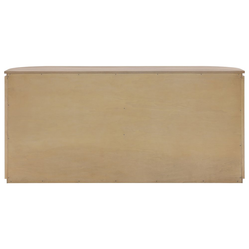 Astrid Natural Solid Wood And Oak Veneer Dresser. Picture 3