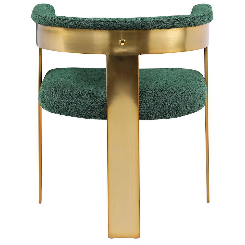 Romeo Green Boucle Fabric Dining Chair, Set of 2. Picture 2