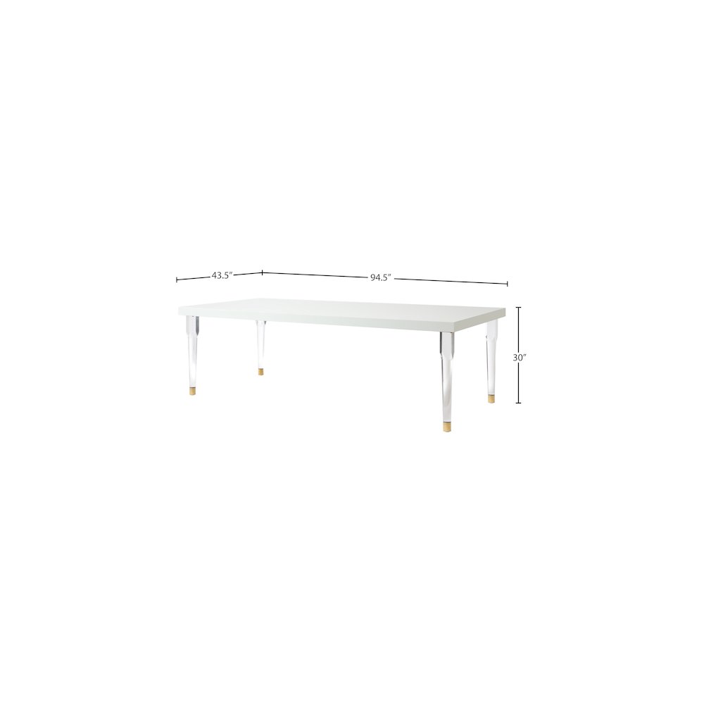 Bethany White Dining Table. Picture 5