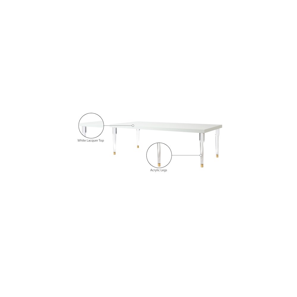 Bethany White Dining Table. Picture 6