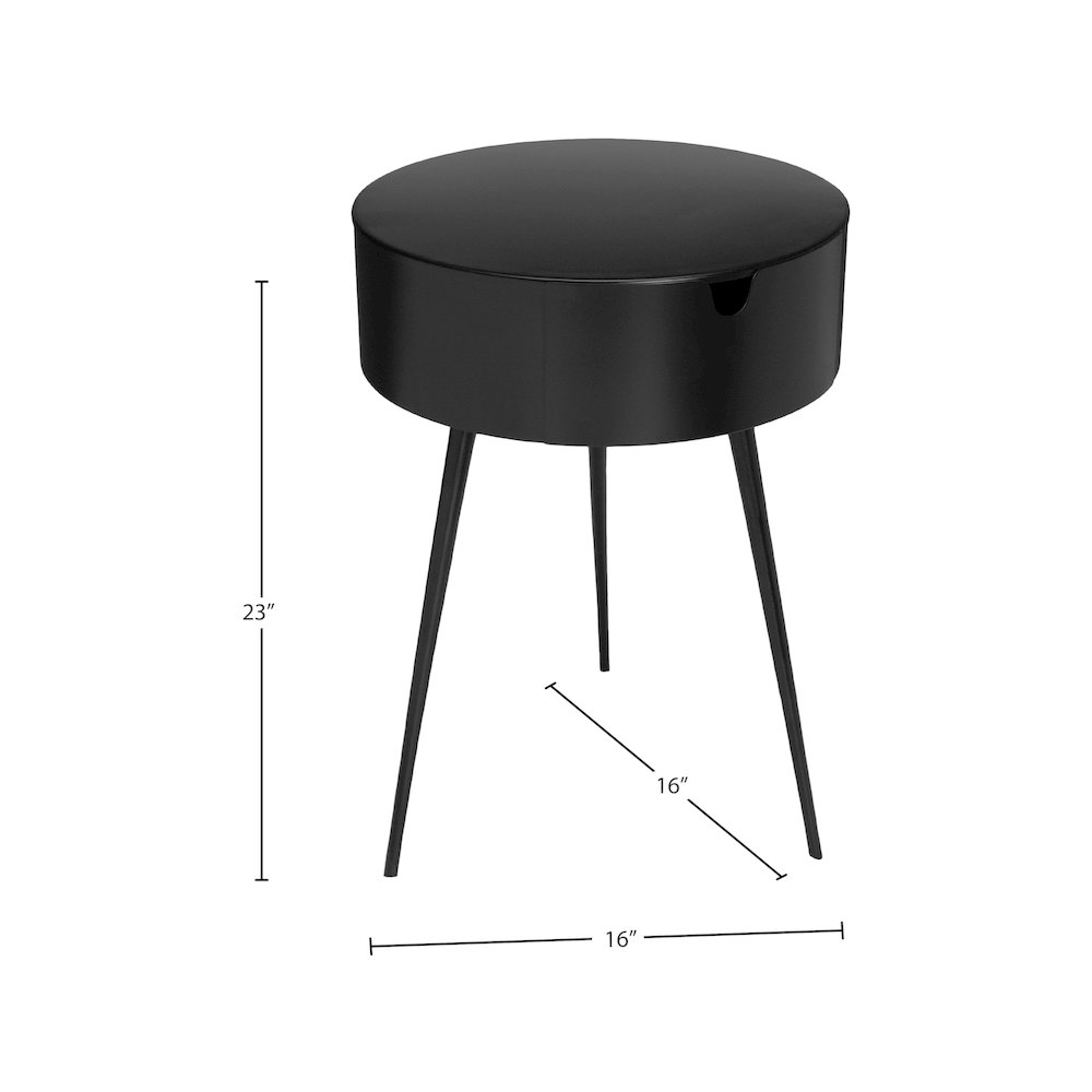 Bali Black Night Stand. Picture 6