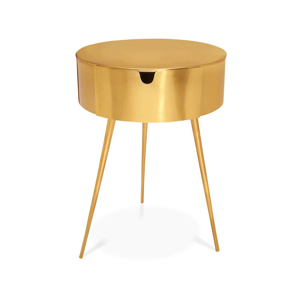 Bali Gold Night Stand. Picture 1
