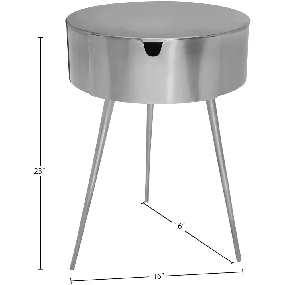 Bali Silver Night Stand. Picture 5
