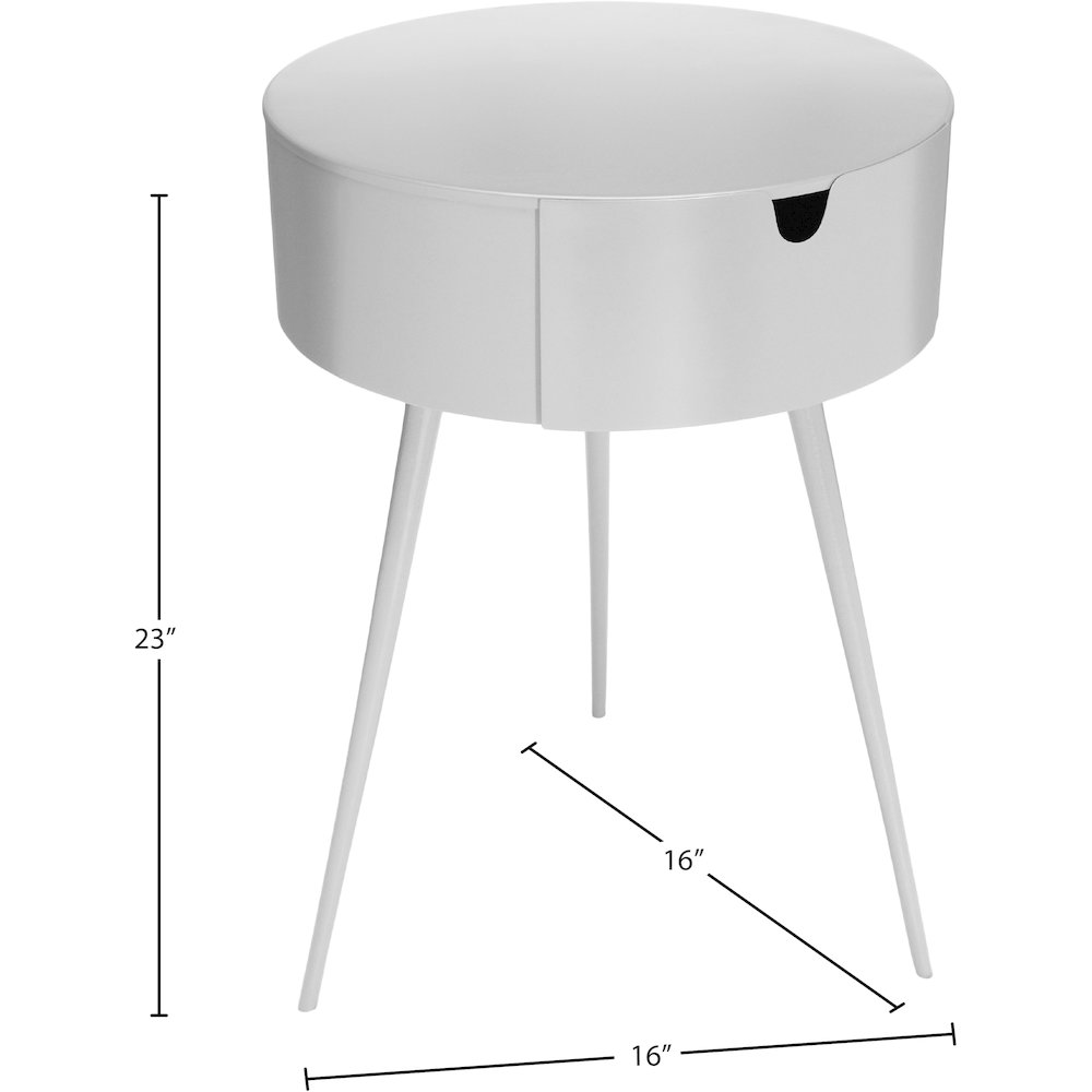 Bali White Night Stand. Picture 6