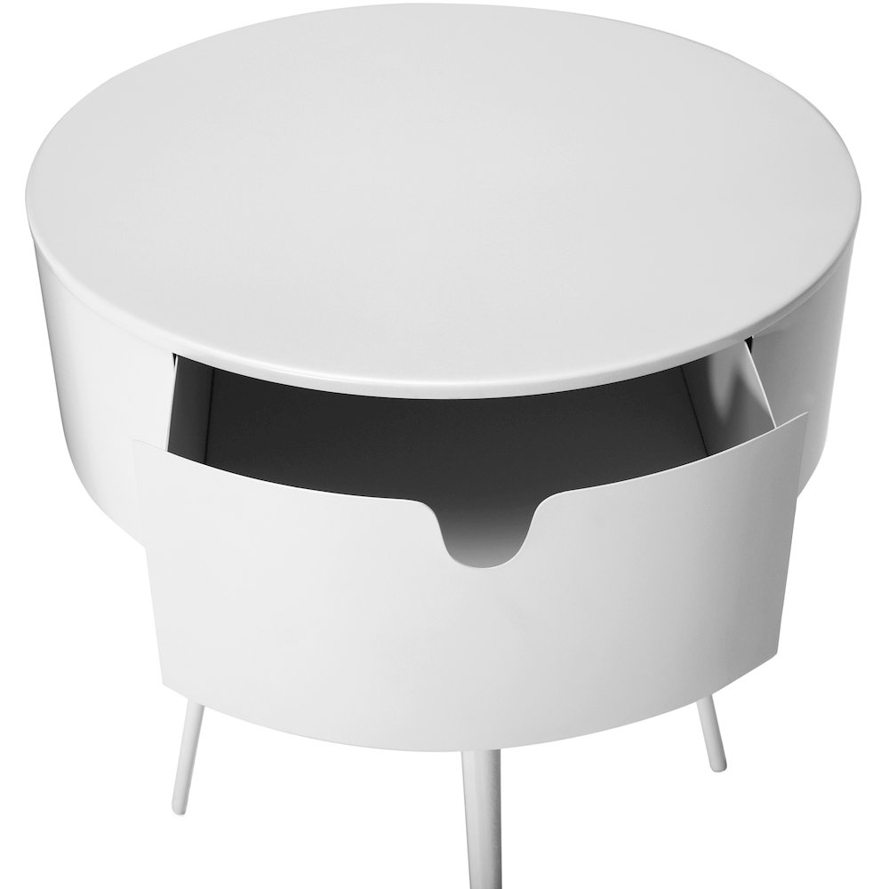 Bali White Night Stand. Picture 4